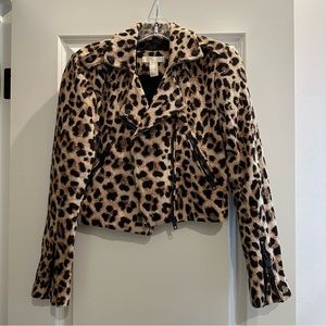 Leopard moto jacket